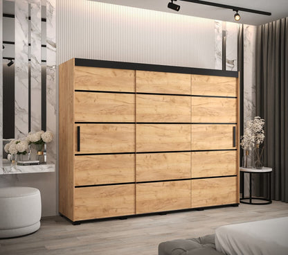 Bergamo V1 Sliding Door Wardrobe 250cm