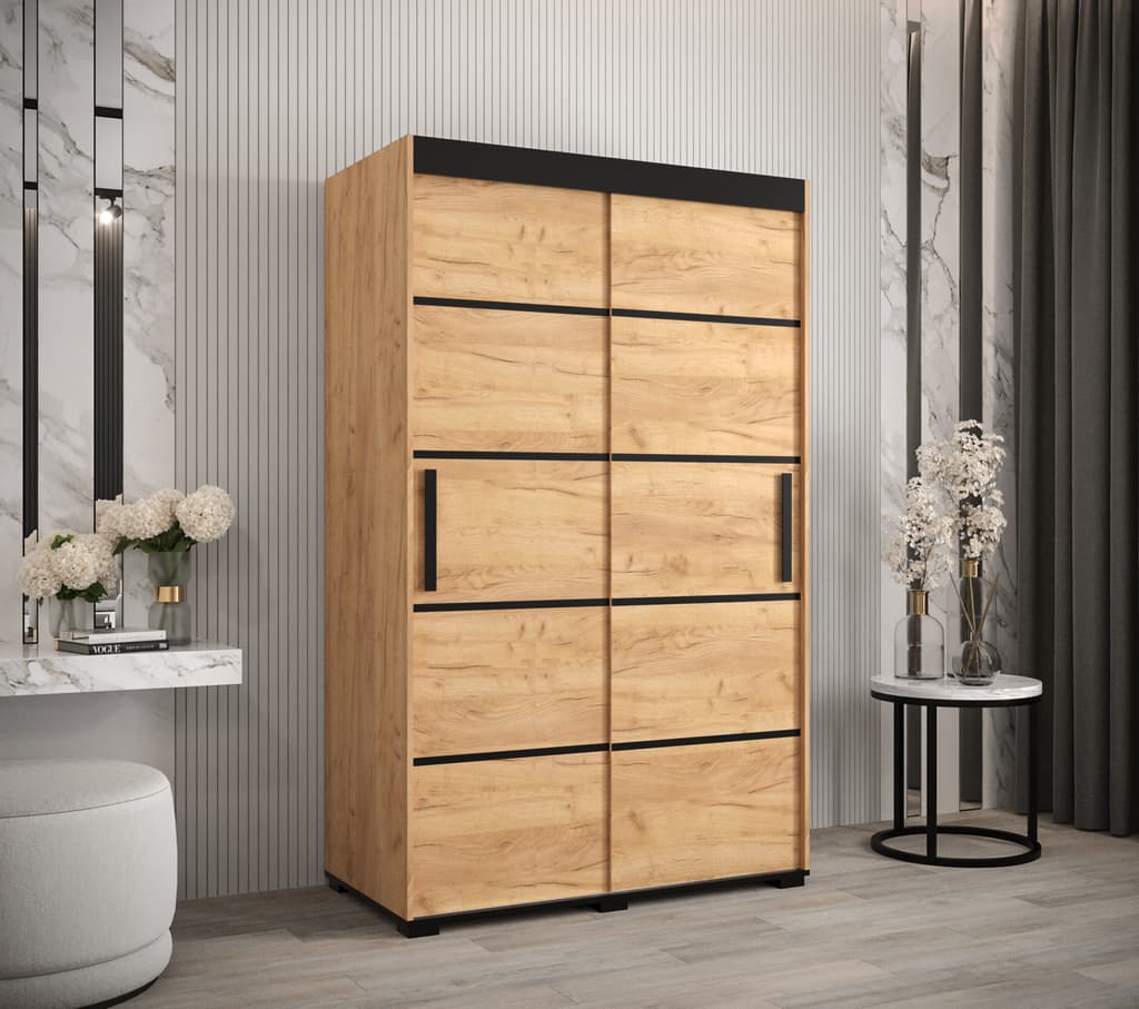 Bergamo V1 Sliding Door Wardrobe 120cm