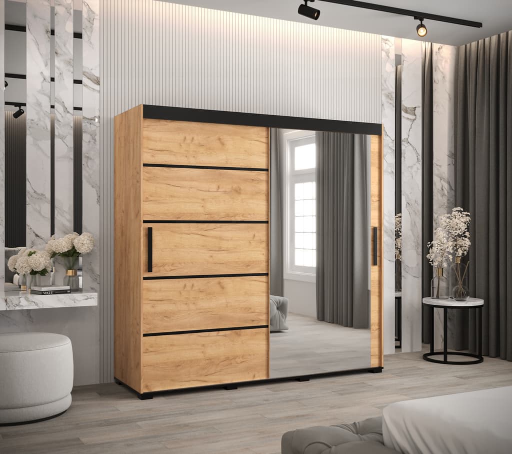 Bergamo V2 Sliding Door Wardrobe 200cm