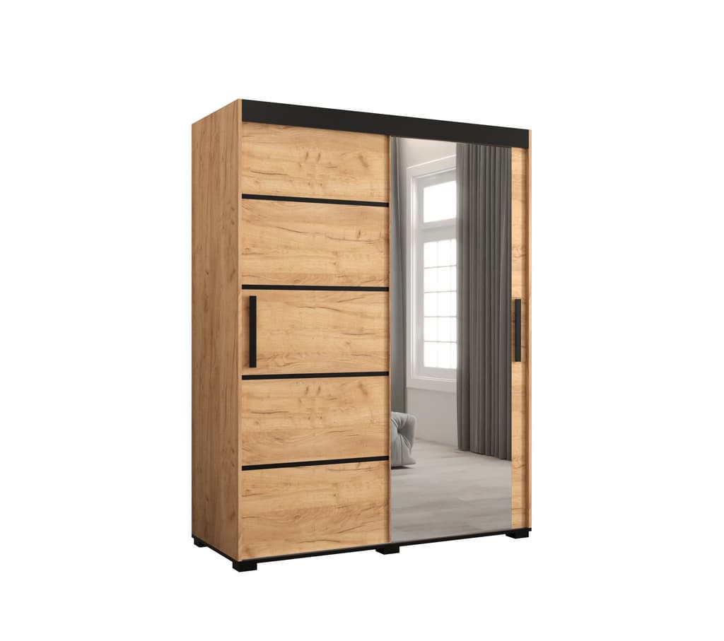 Bergamo V2 Sliding Door Wardrobe 150cm