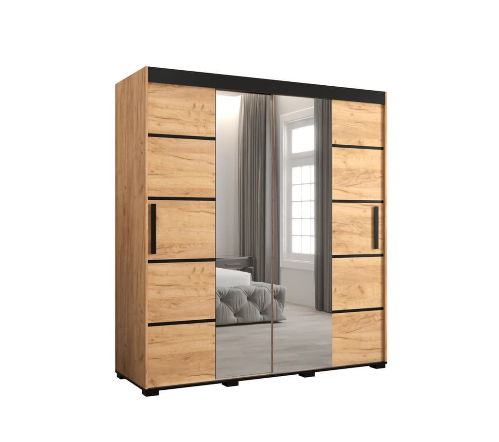 Bergamo V4 Sliding Door Wardrobe 180cm