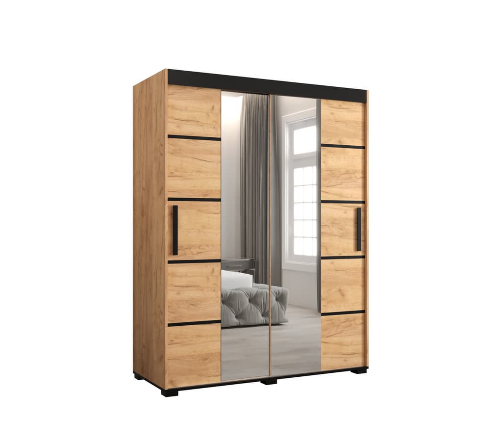 Bergamo V4 Sliding Door Wardrobe 150cm