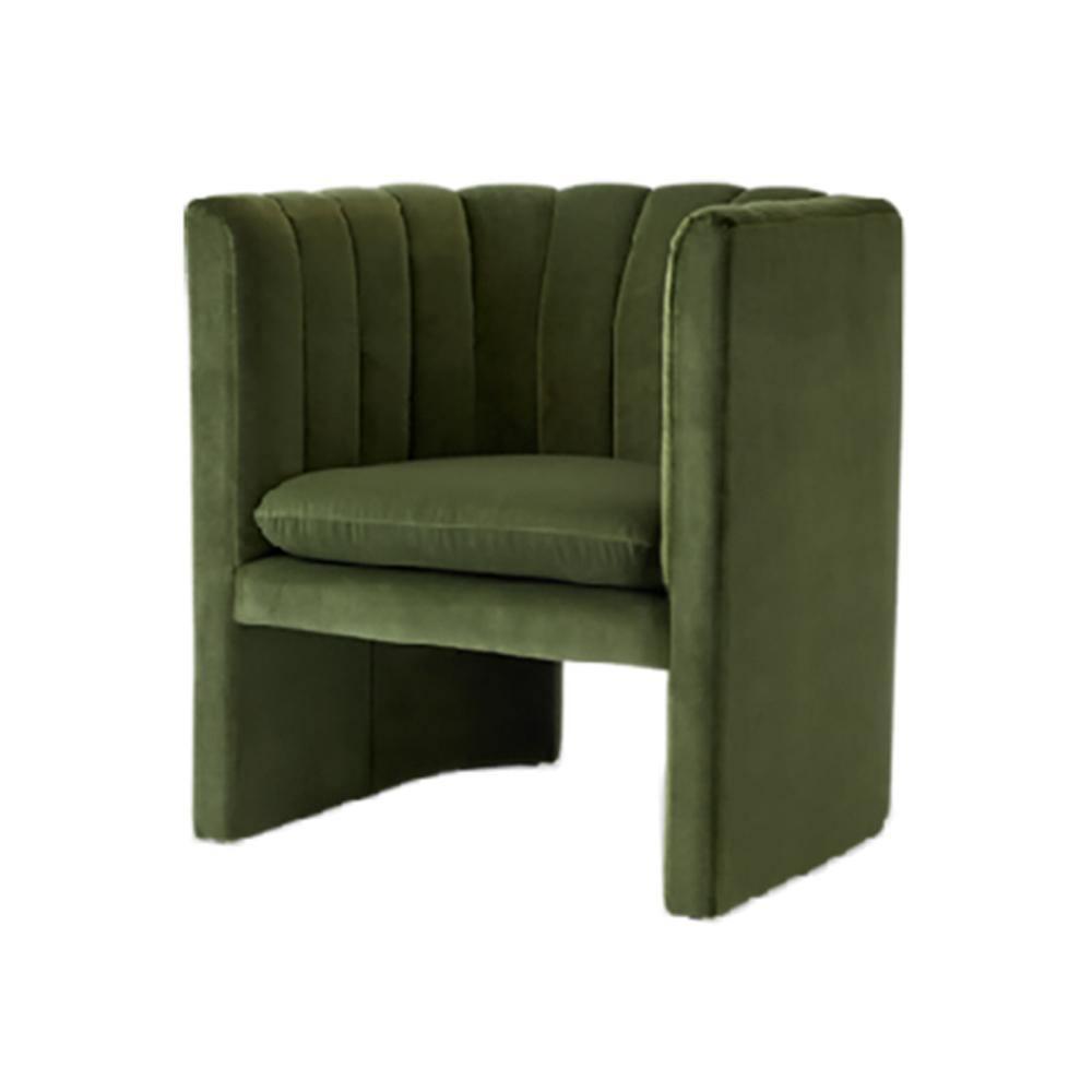 Edwick Armchair, Velvet- | Get A Free Side Table Today