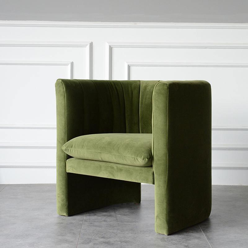 Edwick Armchair, Velvet- | Get A Free Side Table Today