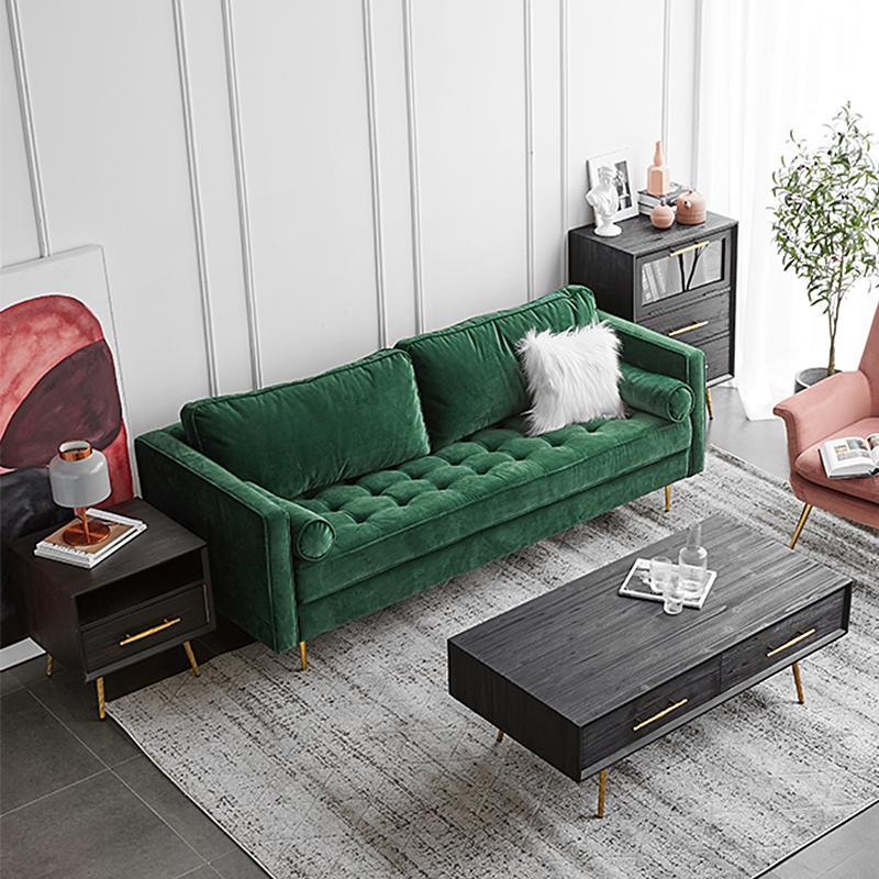 Hanoi Two Seater Sofa, Velvet- | Get A Free Side Table Today