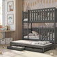 Wooden Bunk Bed Emily with Trundle and Storage