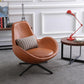 Snail Armchair, Brown Leather-Weilai Concept