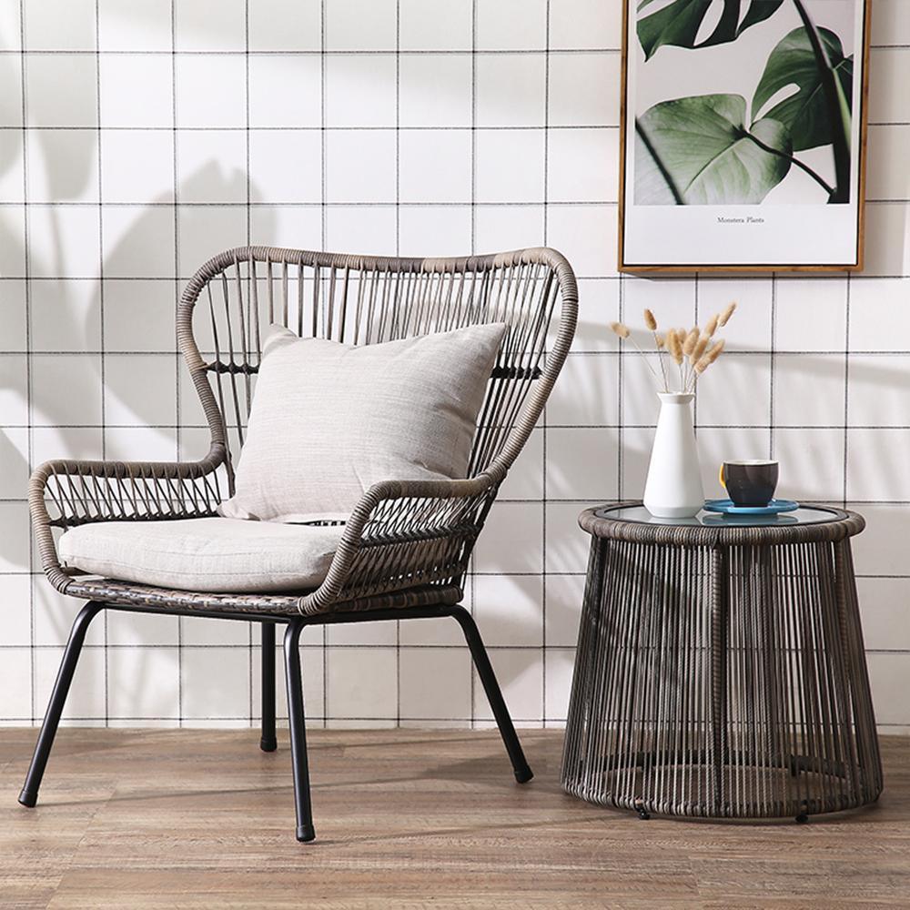 Swara Rattan Armchair, Indoor/ Outdoor Furniture- | Get A Free Side Table Today