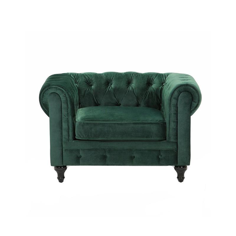 The Chesterfield Armchair, Velvet- | Get A Free Side Table Today