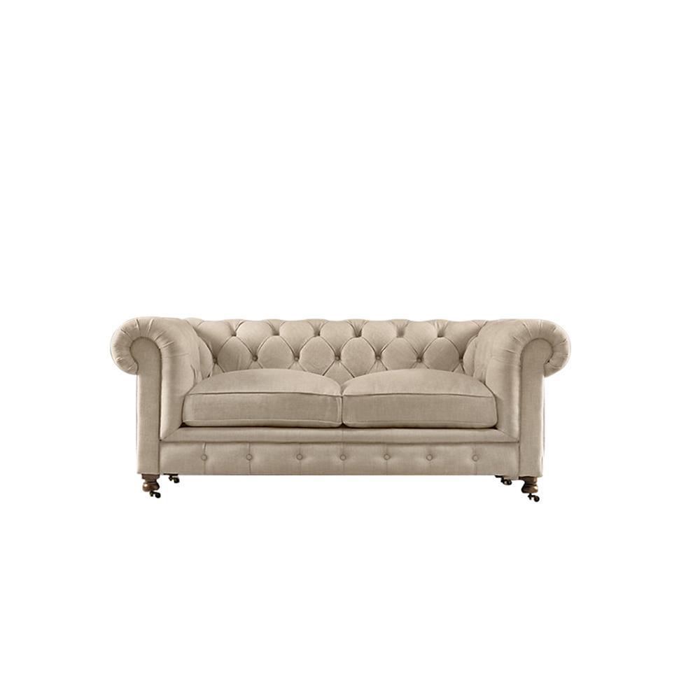 The Chesterfield Three Seater Sofa, Velvet- | Get A Free Side Table Today