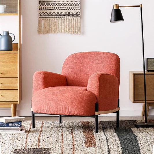 TK215 Armchair, Linen-Cotton- | Get A Free Side Table Today